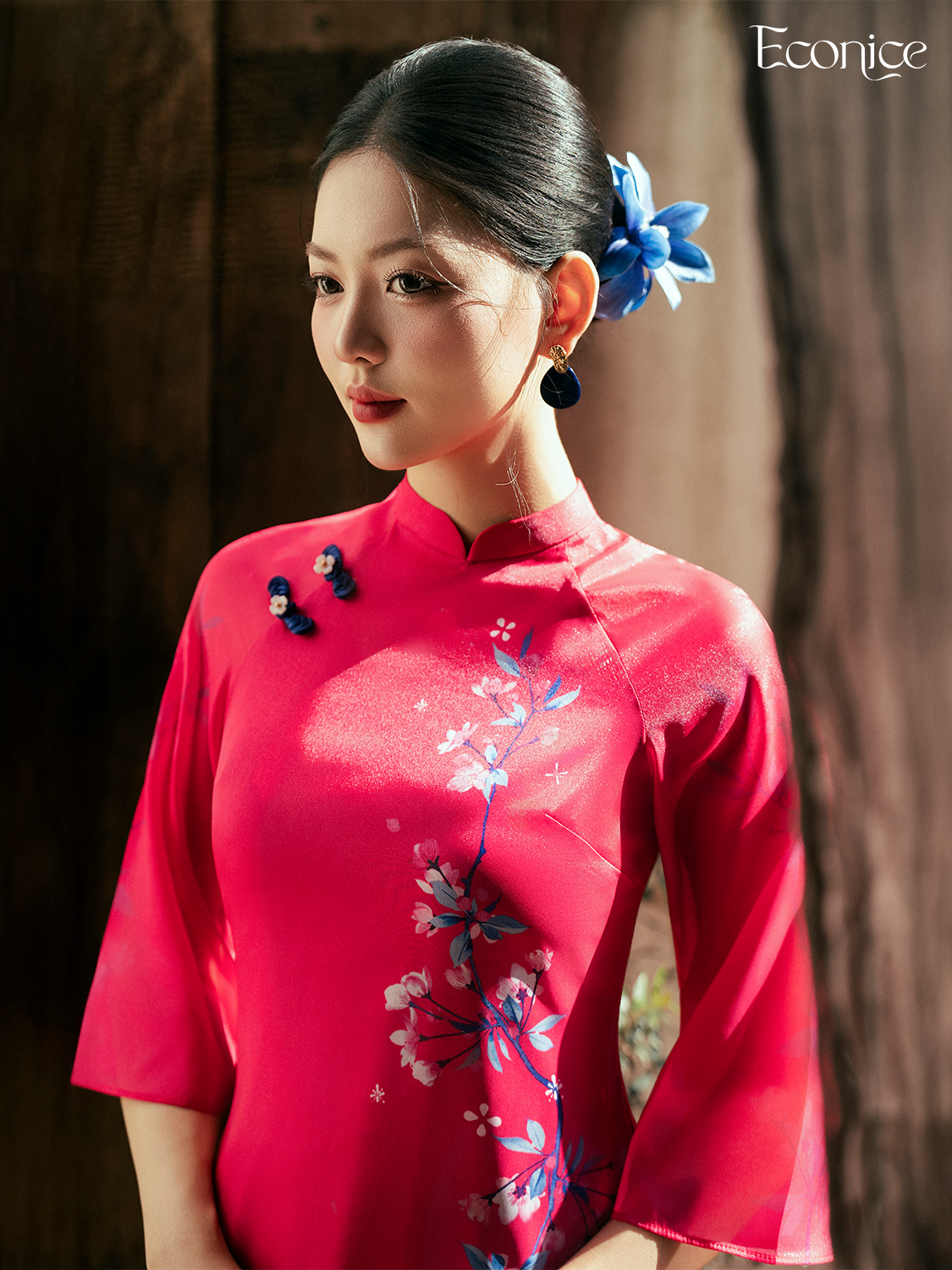 Set áo dài cách tân nữ Econice Tô Sa Set áo dài cách tân nữ Econice Tô Sa - Ảnh 5